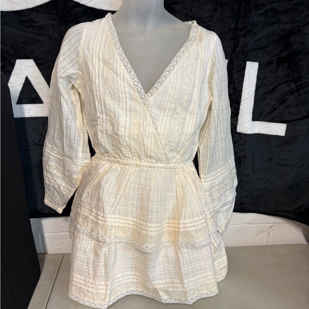 American Eagle Outfitters Cream Lace Sundress Size Small new with tags $70 msrp